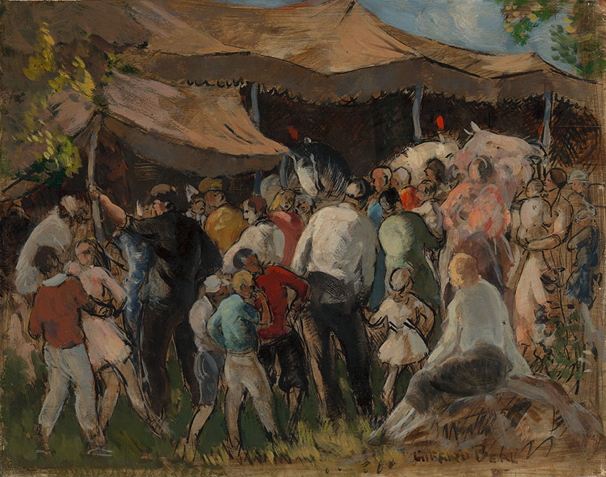 Image of 'Outside the Horses Tent', click for full size