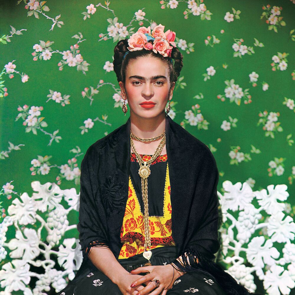 EX38 Frida on White Bench New York Nickolas Muray